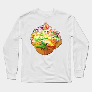 Rainbow cupcake Long Sleeve T-Shirt